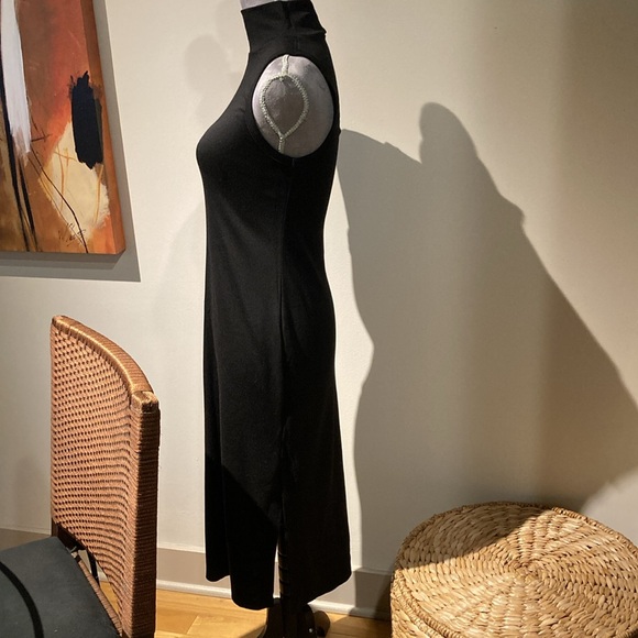Banana republic black sleeveless mock turtleneck dress, size XS - Picture 6 of 7